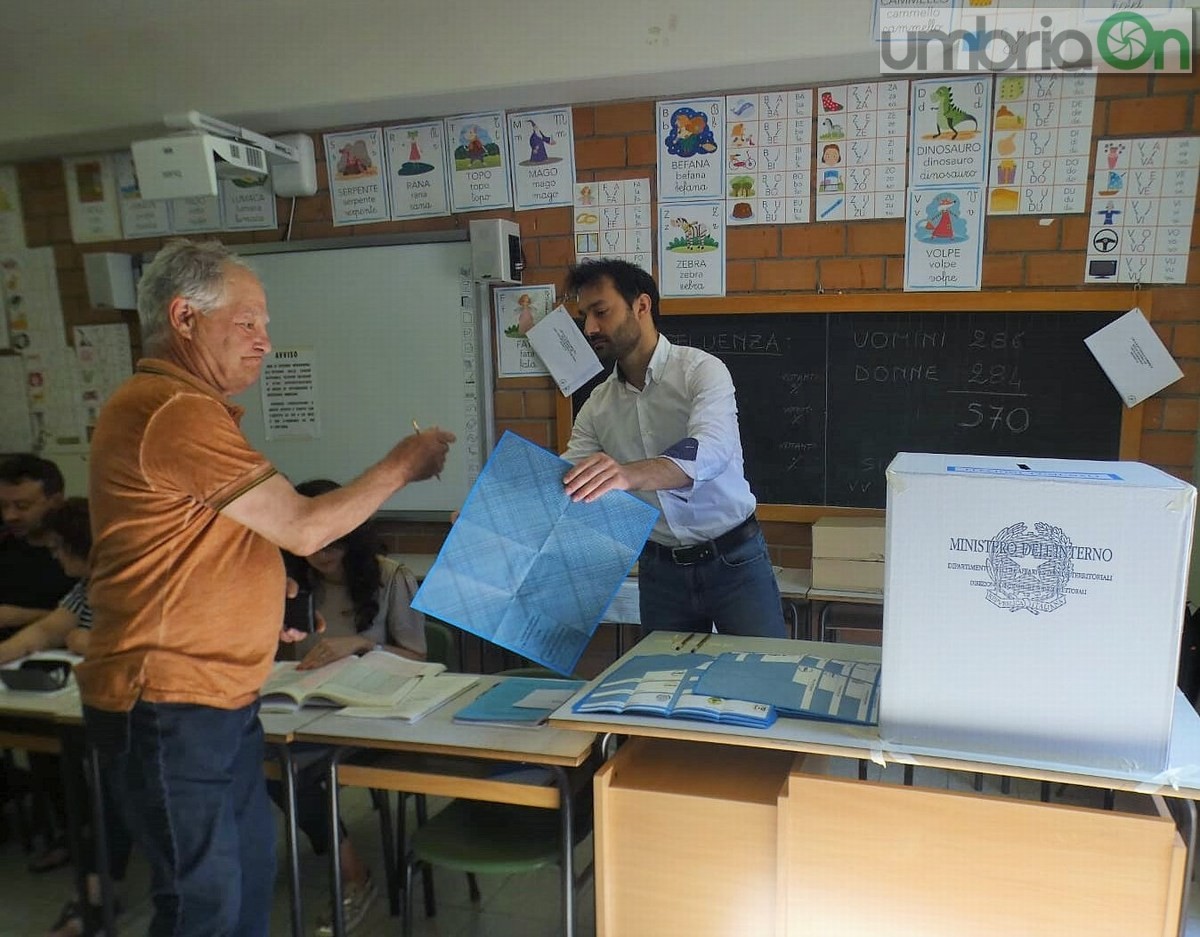 Terni elezioni amministrative, seggio scuola Fatati - 10 giugno 2018 (2)