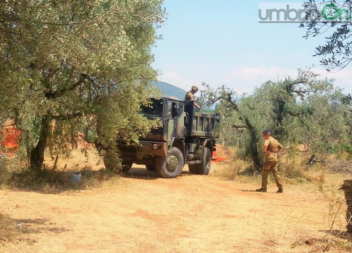 Bomba Terni Cesi disinnescata, trasporto - 29 luglio 2018 (2)