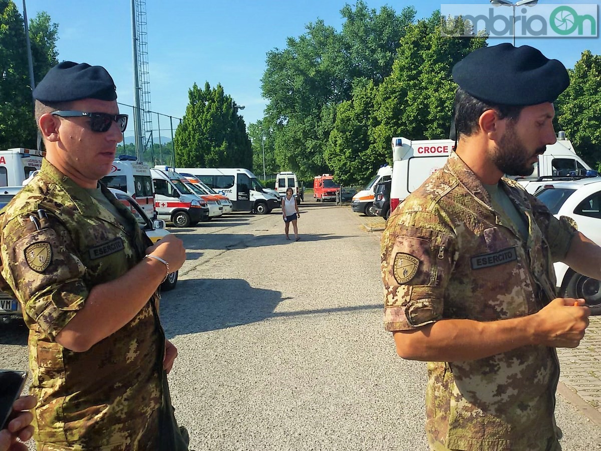 Terni, bomba a Cesi, arrivo Esercito - 29 luglio 2018 (2)