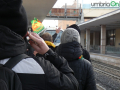 Ternana tifosi trasferta stazione Frosinone fg54