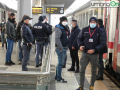 Ternana tifosi trasferta stazione Frosinone polizia trenitalia fs