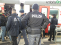 Ternana tifosi trasferta stazione Frosinone poliziae45