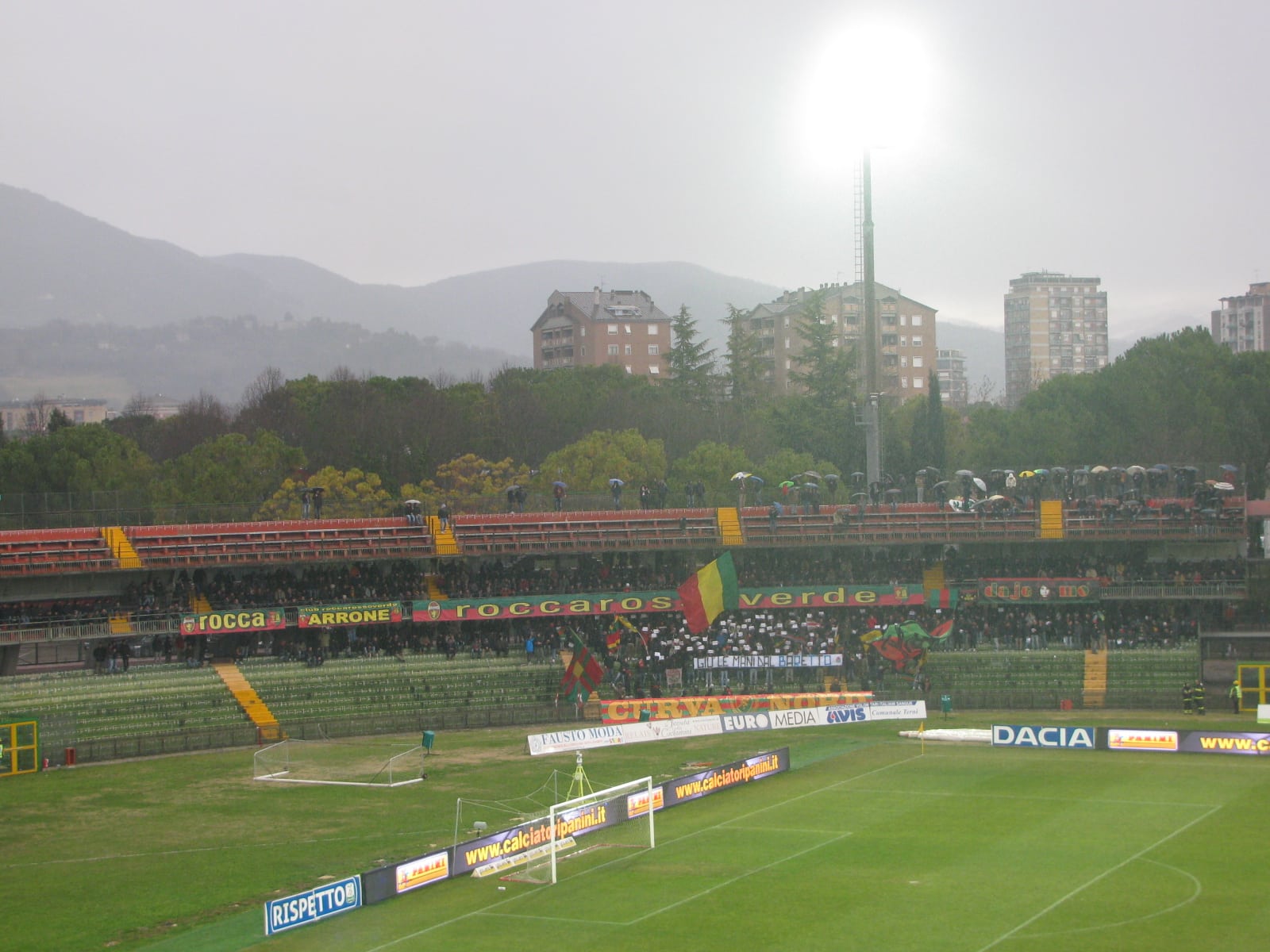 La curva Nord del Liberati