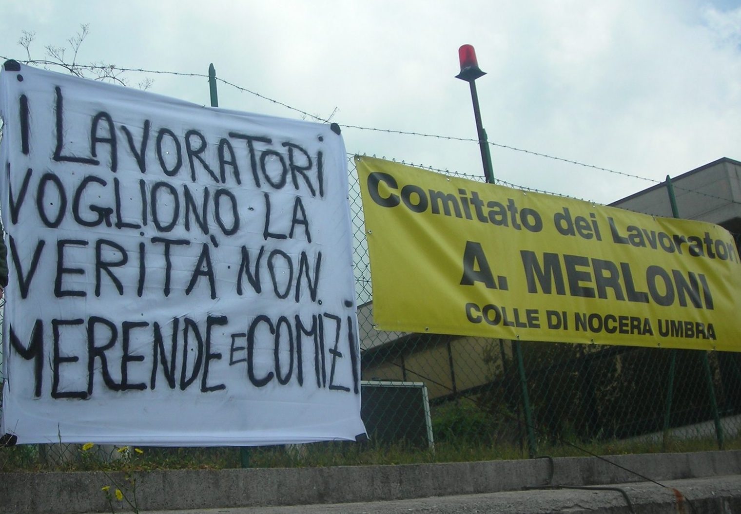 Un lavoratore della Merloni