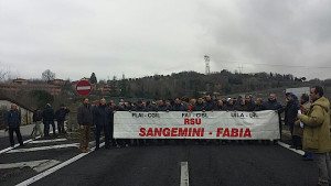 Uno sciopero alla Sangemini