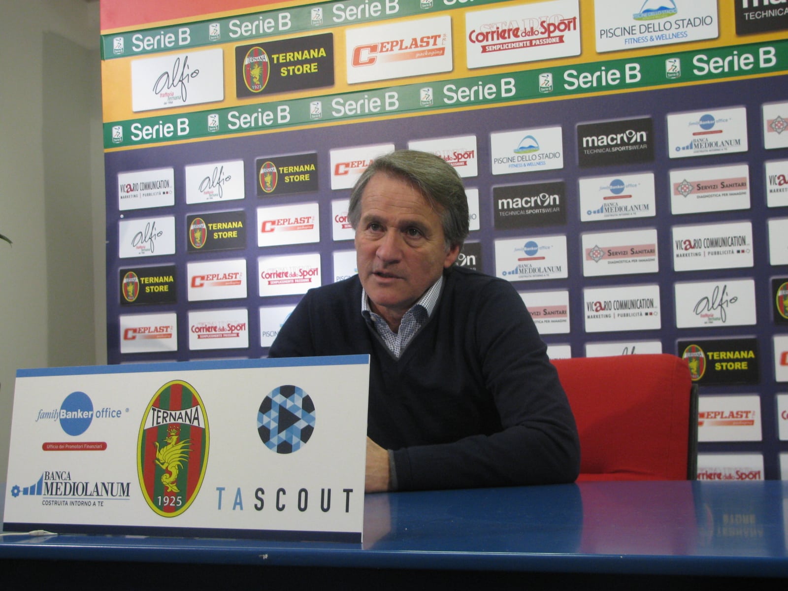 Ternana, Tesser in conferenza stampa pre Bologna