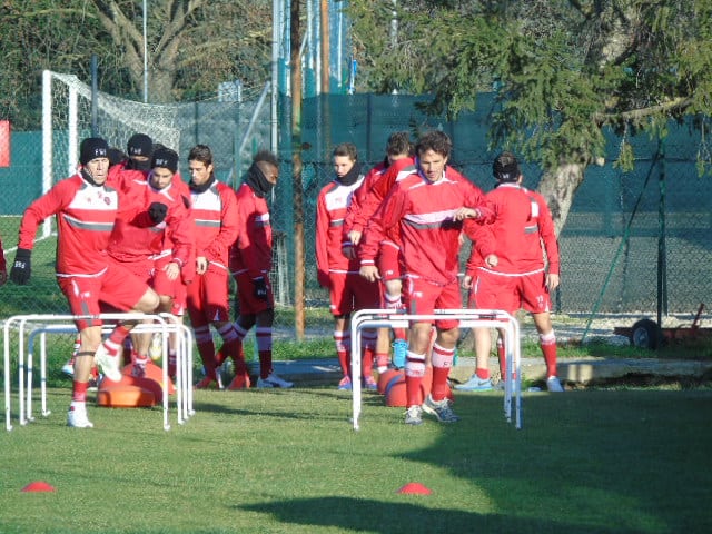 I grifoni in allenamento