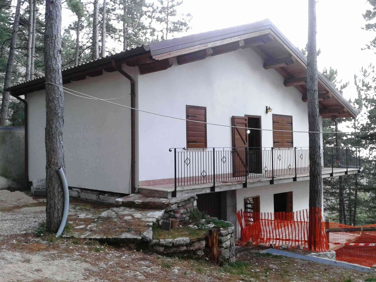 La villetta interessata dai lavori