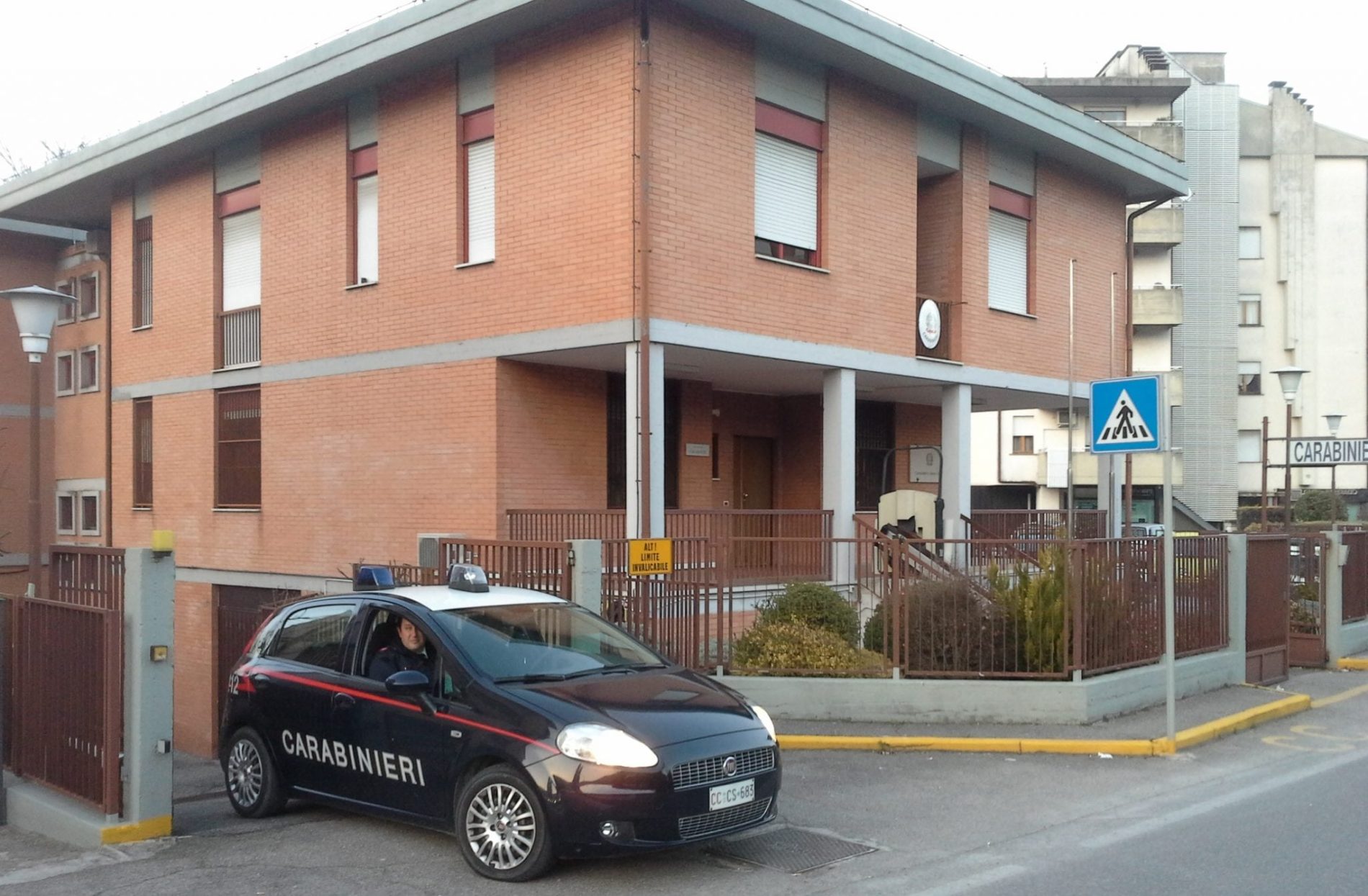 La stazione dei carabinieri di Narni Scalo