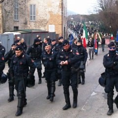 Terni, corteo ‘blindato’ per Casapound