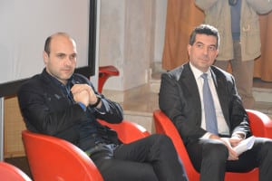 Emanuele Prisco e Francesco Quadraccia alla presentazione di umbriaOn
