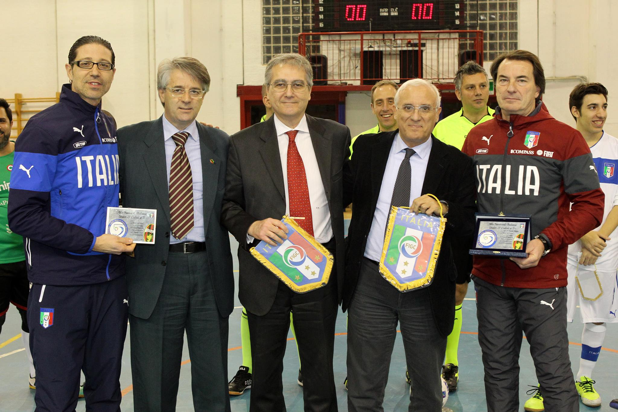 Raffaele Basile durante il raduno ternano dell'‘Under’ 21