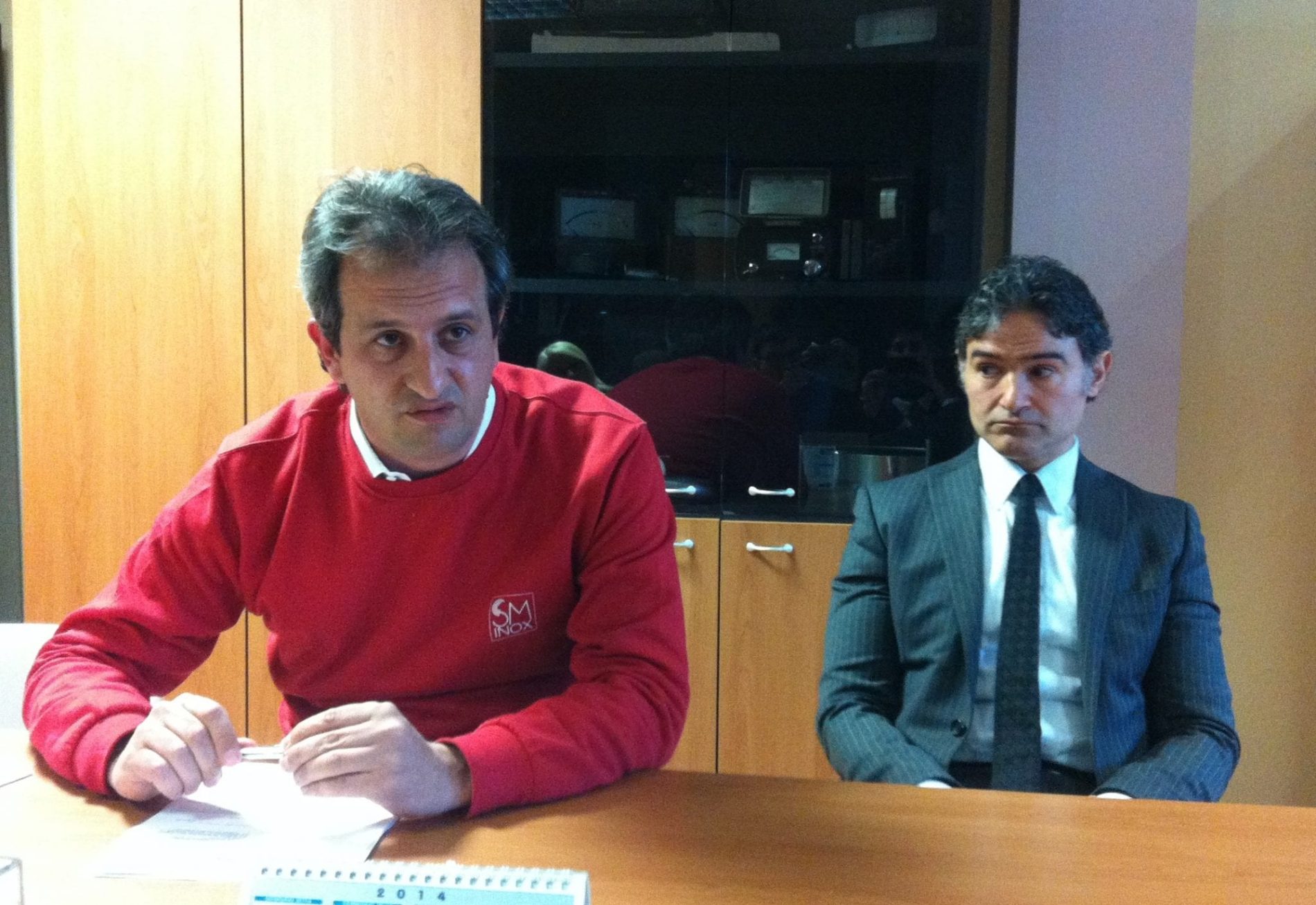 Cristian Spina e l'avvocato Carlo Viola