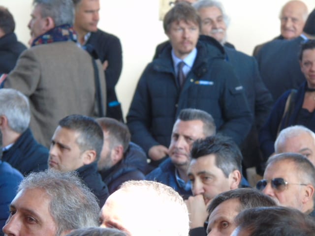 Andrea Camplone durante le premiazioni
