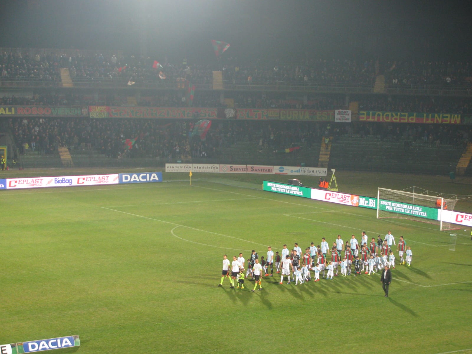 Le squadre in campo