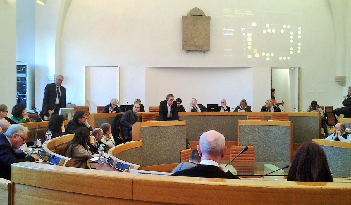 Una seduta del Consiglio Comunale di Perugia
