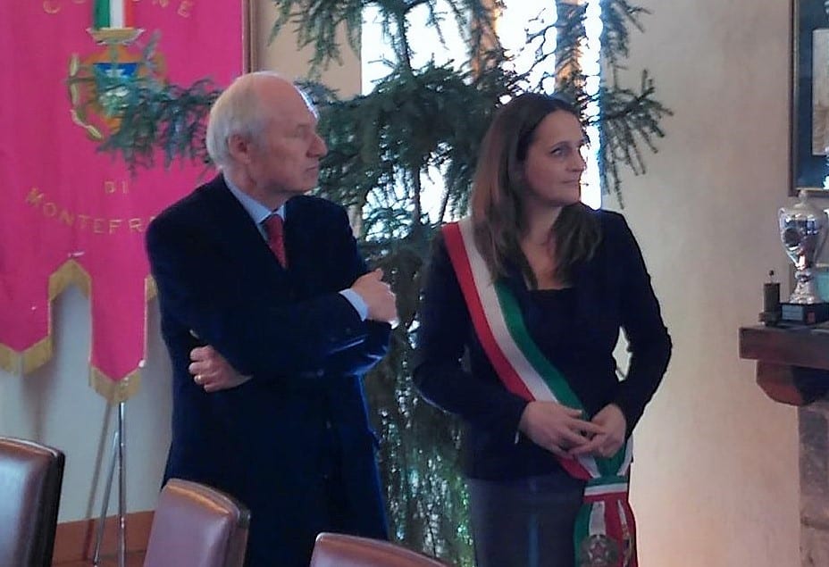 Il sindaco di Montefranco con l'ex prefetto Bellesini