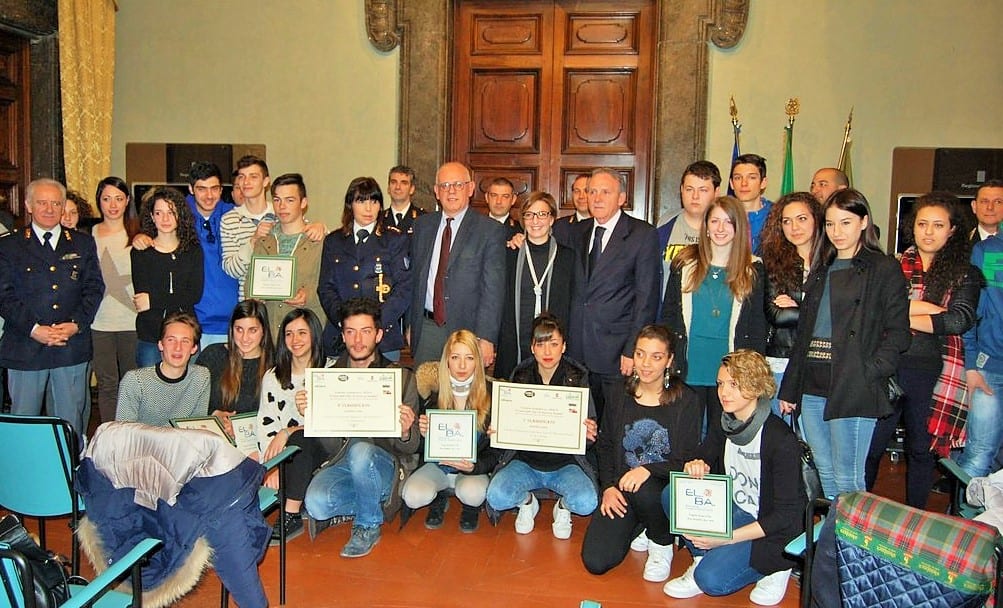 Foto di gruppo dopo la premiazione