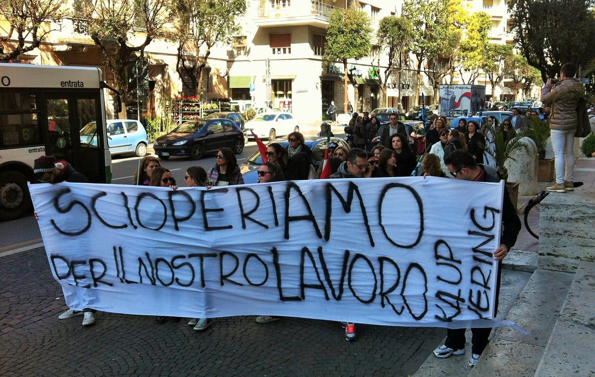 Una protesta a Terni