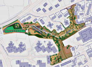 La planimetria del parco 'sensoriale' 