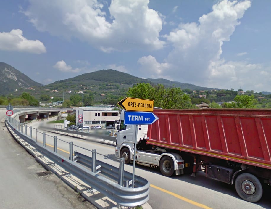 Lo svincolo di Terni Est