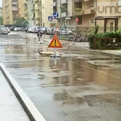 Terni, voragine in via Buonarroti