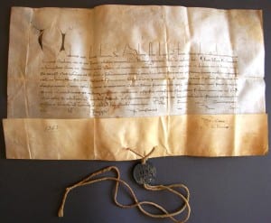pergamena del 21 luglio 1380