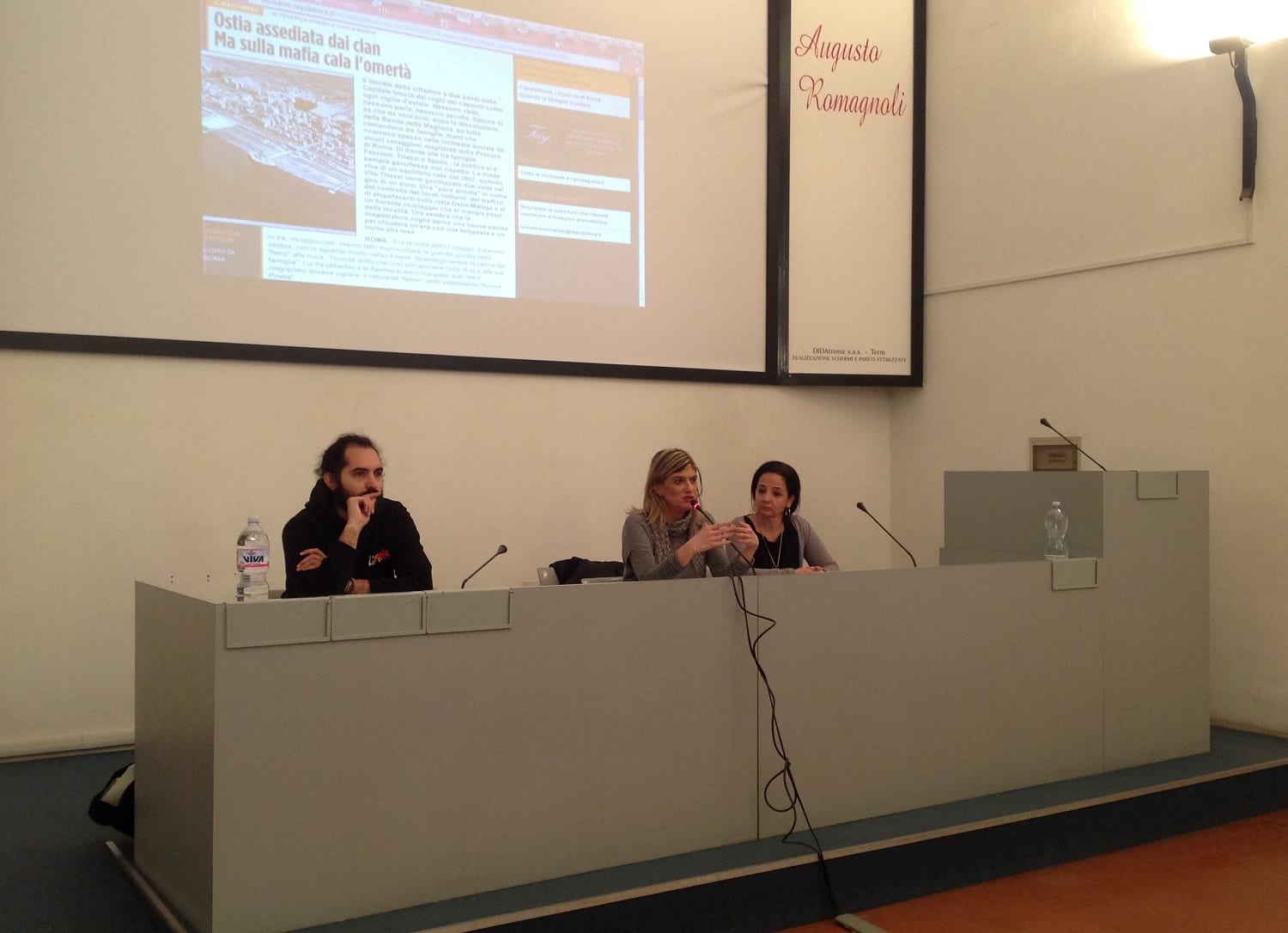 Federica Angeli a la 'Casa delle donne'