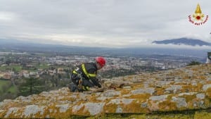 I vigili del fuoco al lavoro