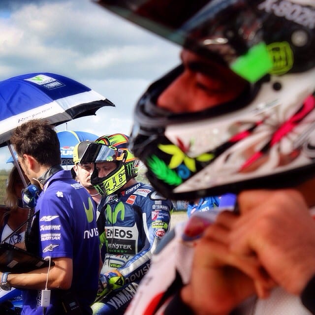 Petrucci e Rossi (foto Octo Pramac Racing)