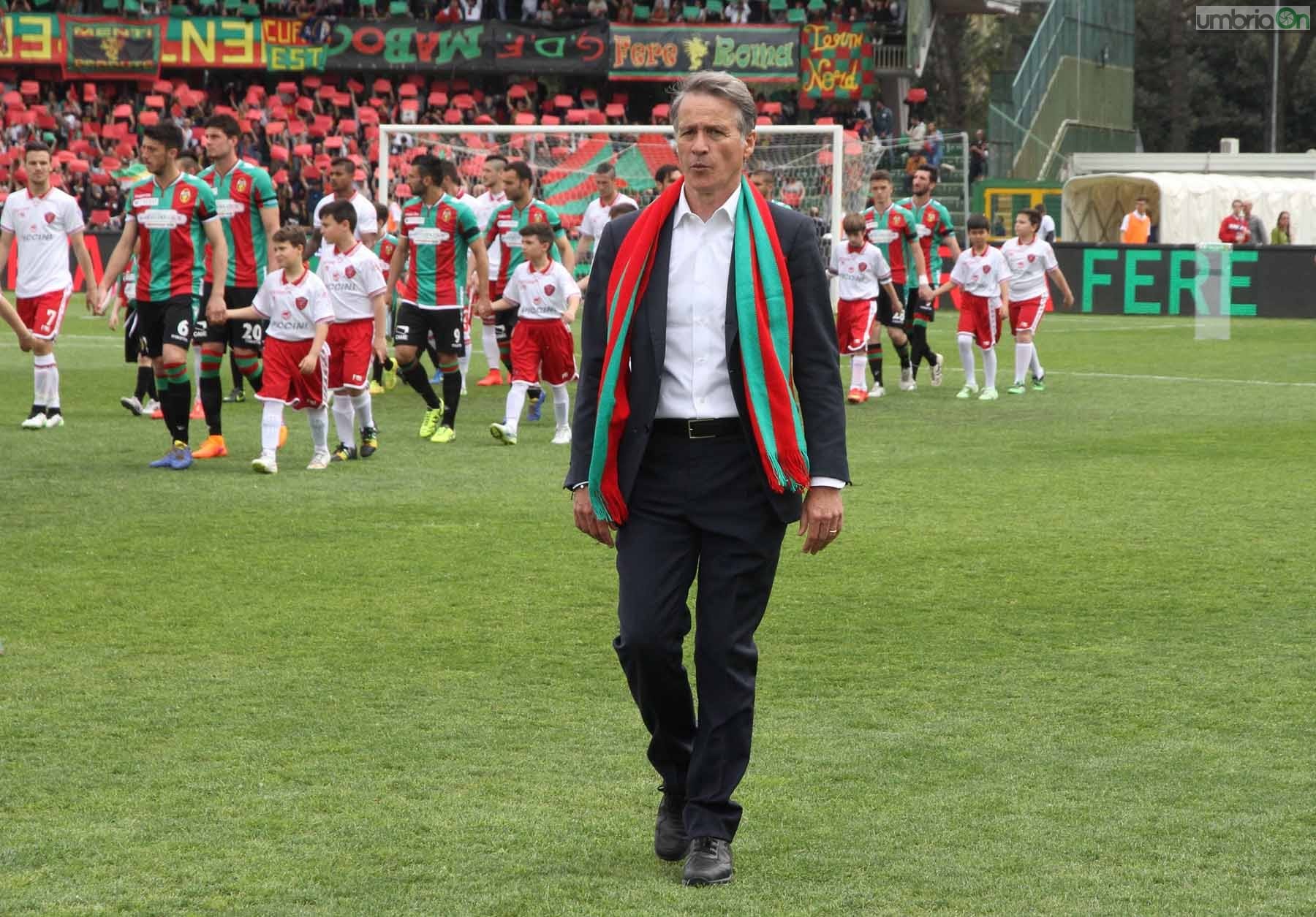 Attilio Tesser il 19 aprile 2015 nel derby
