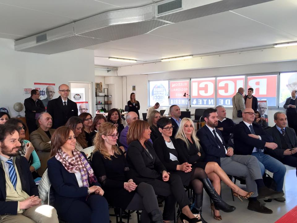 La presentazione della 'lista Ricci'