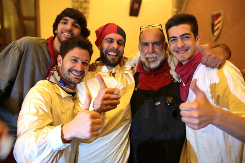 Giorgione con i cuochi dei terzieri