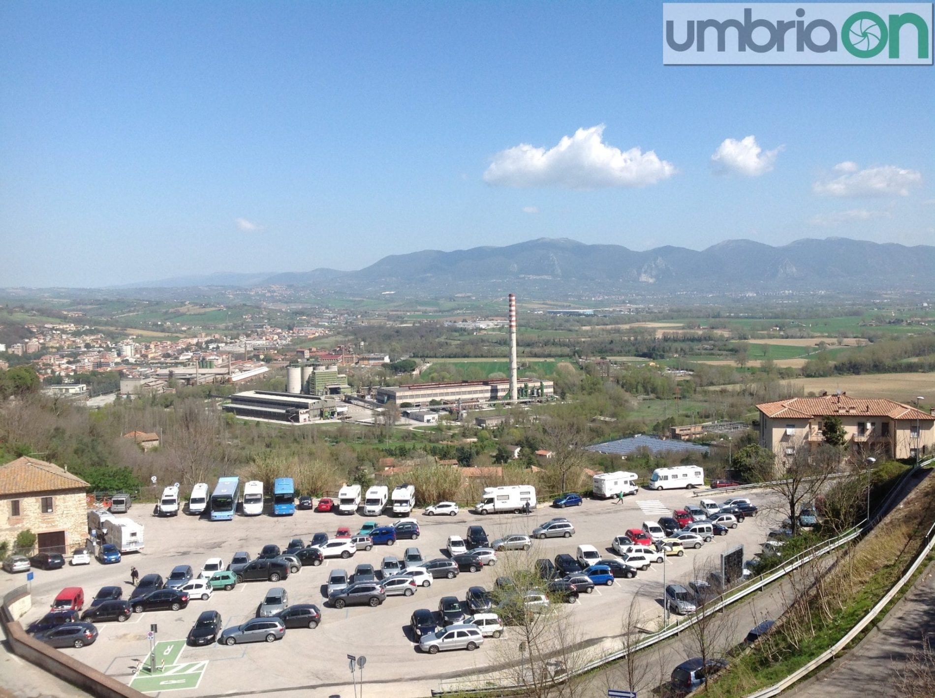 Il parcheggio del Suffragio a Narni