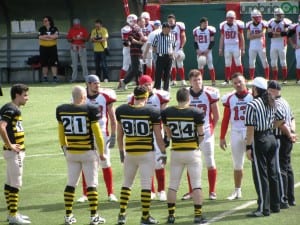 Le squadre prima del kickoff