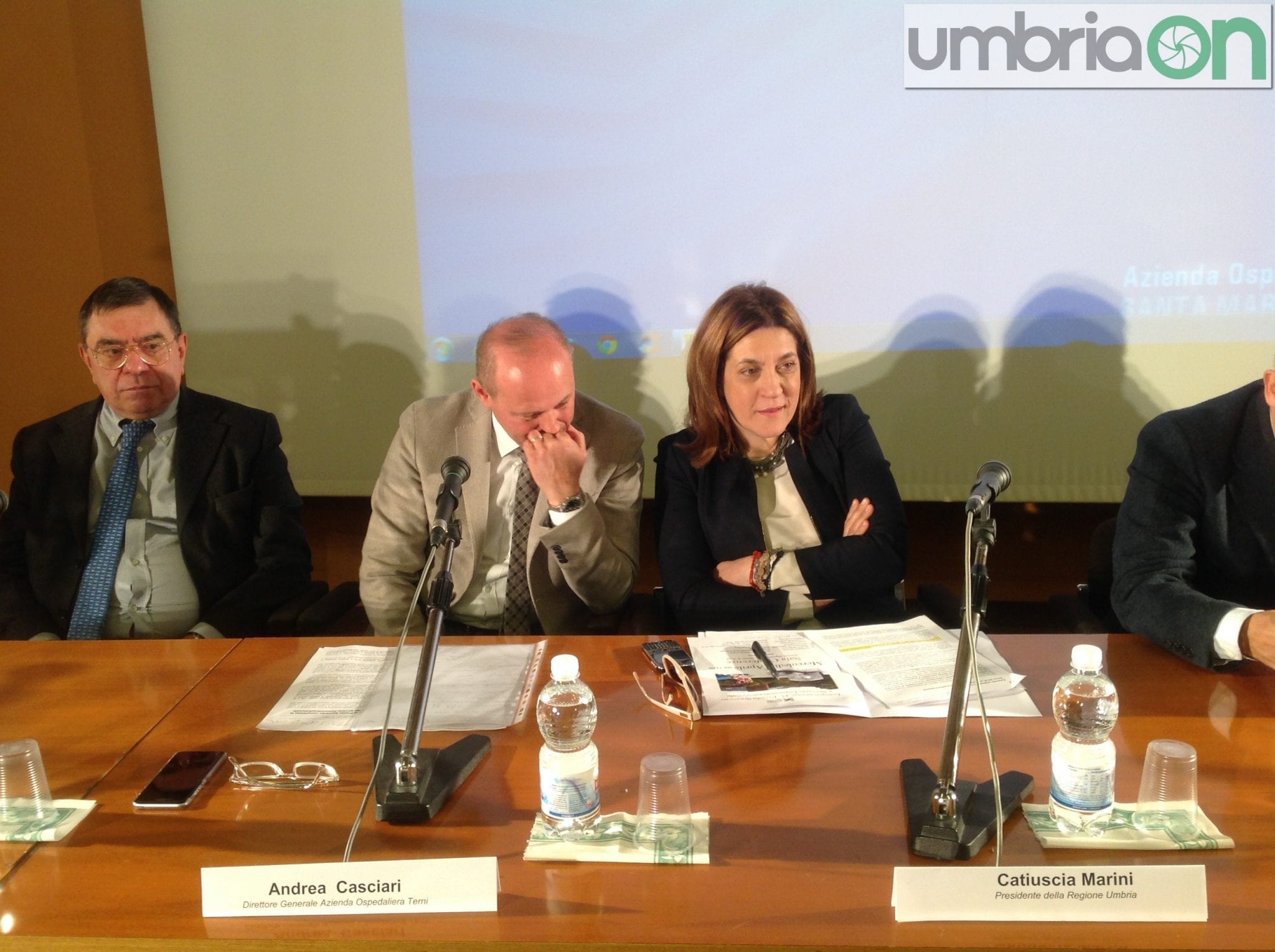 Andrea Casciari e Catiuscia Marini