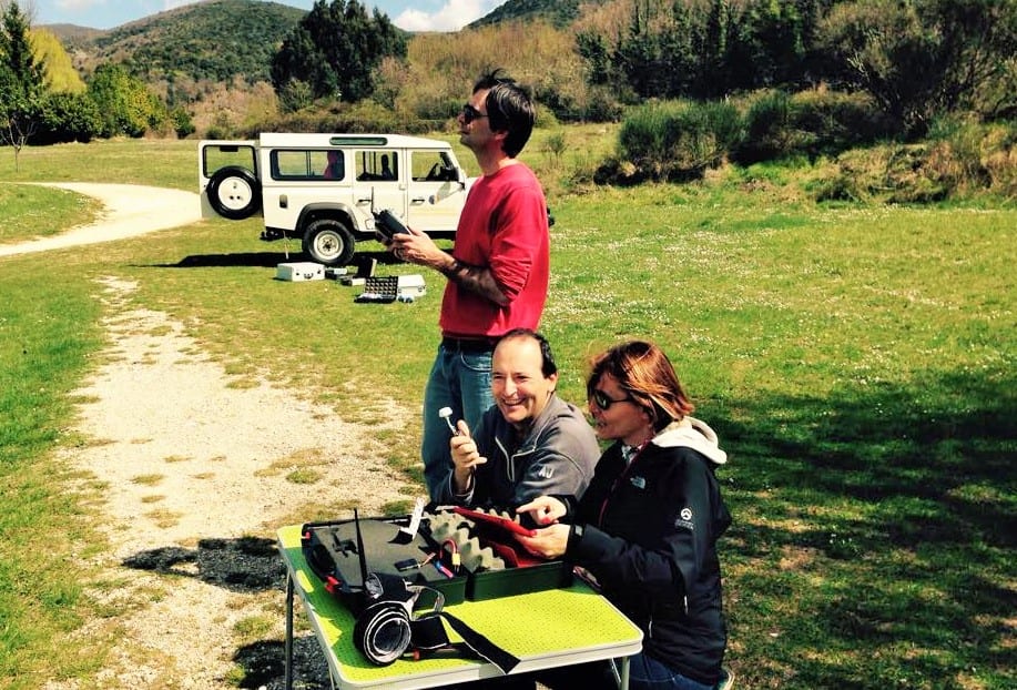 Lo staff 'guida' il drone