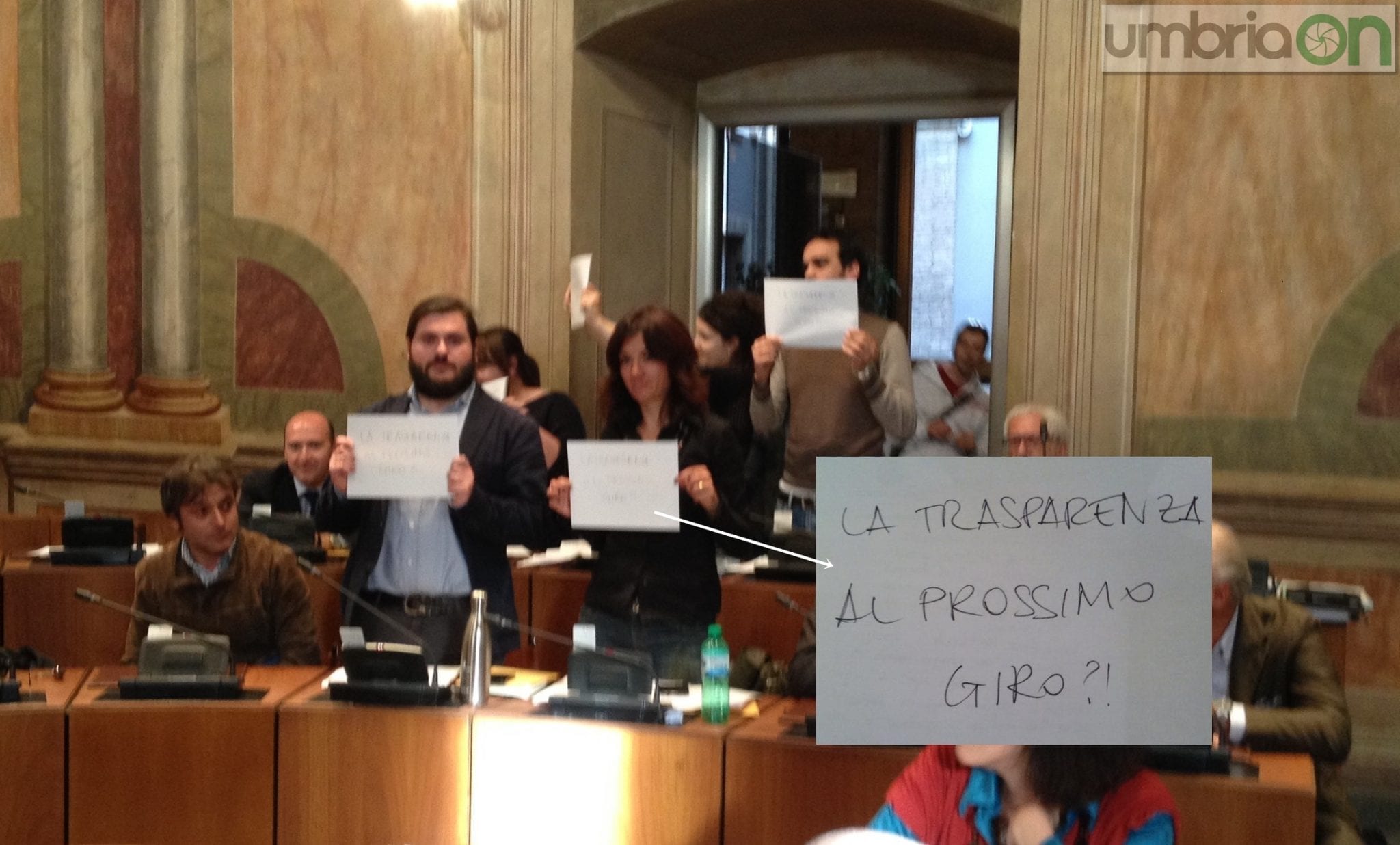 La protesta del M5S