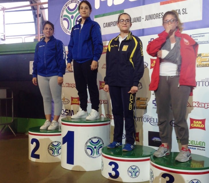 Virginia Macellari sul podio