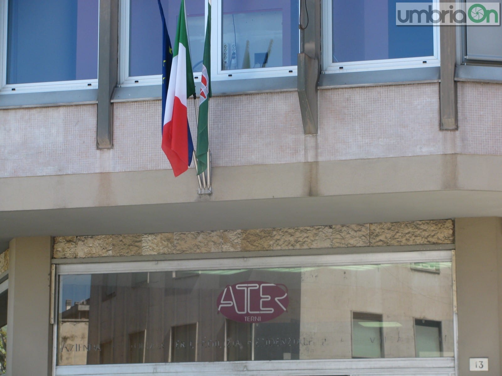 La sede dell'Ater a Terni