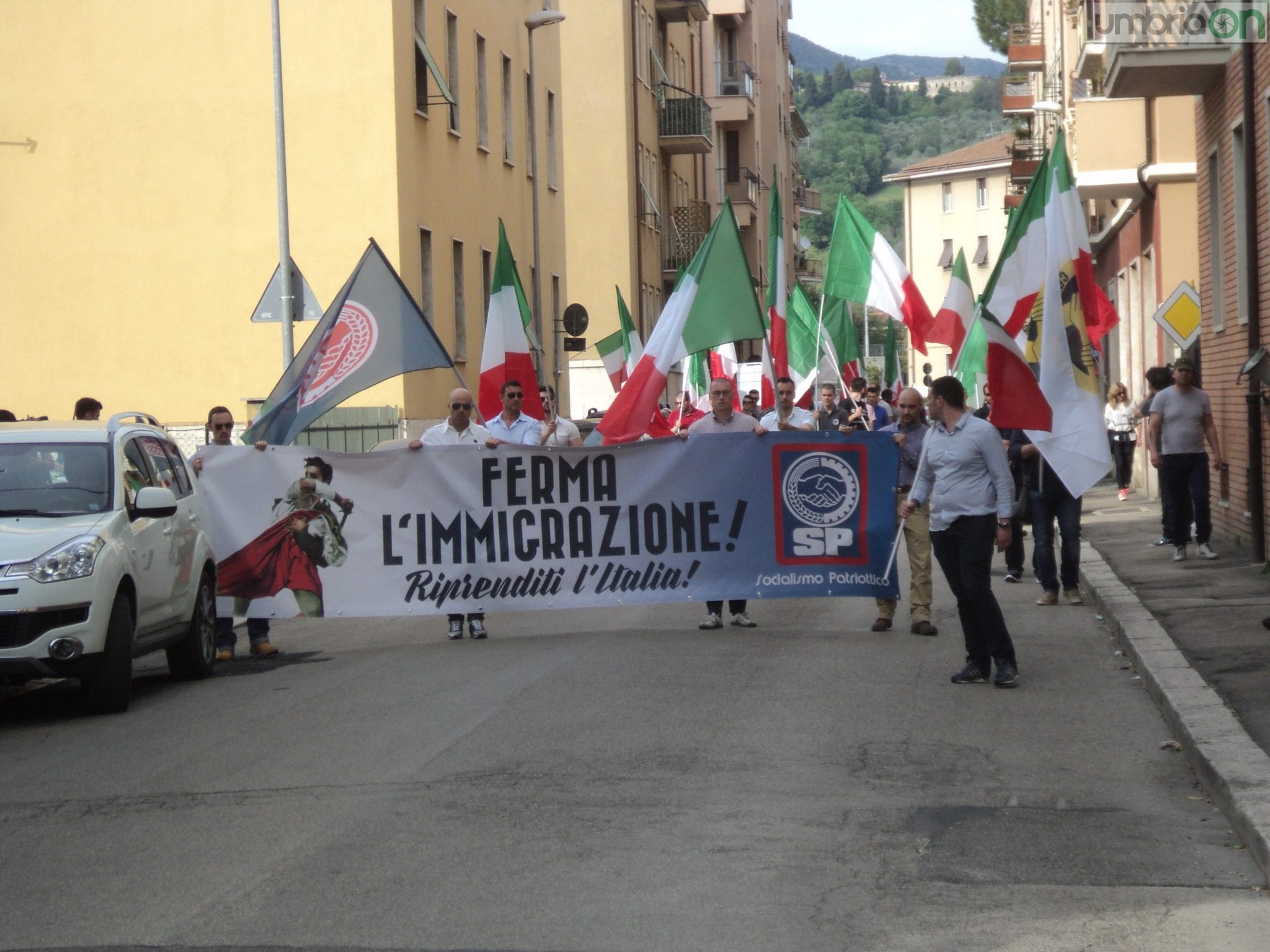 La manifestazione di 'Socialismo patriottico'