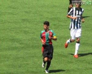 Il capitano Matteo Filipponi contro la Juventus