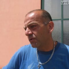 Terni, la protesta di Marco Laoreti