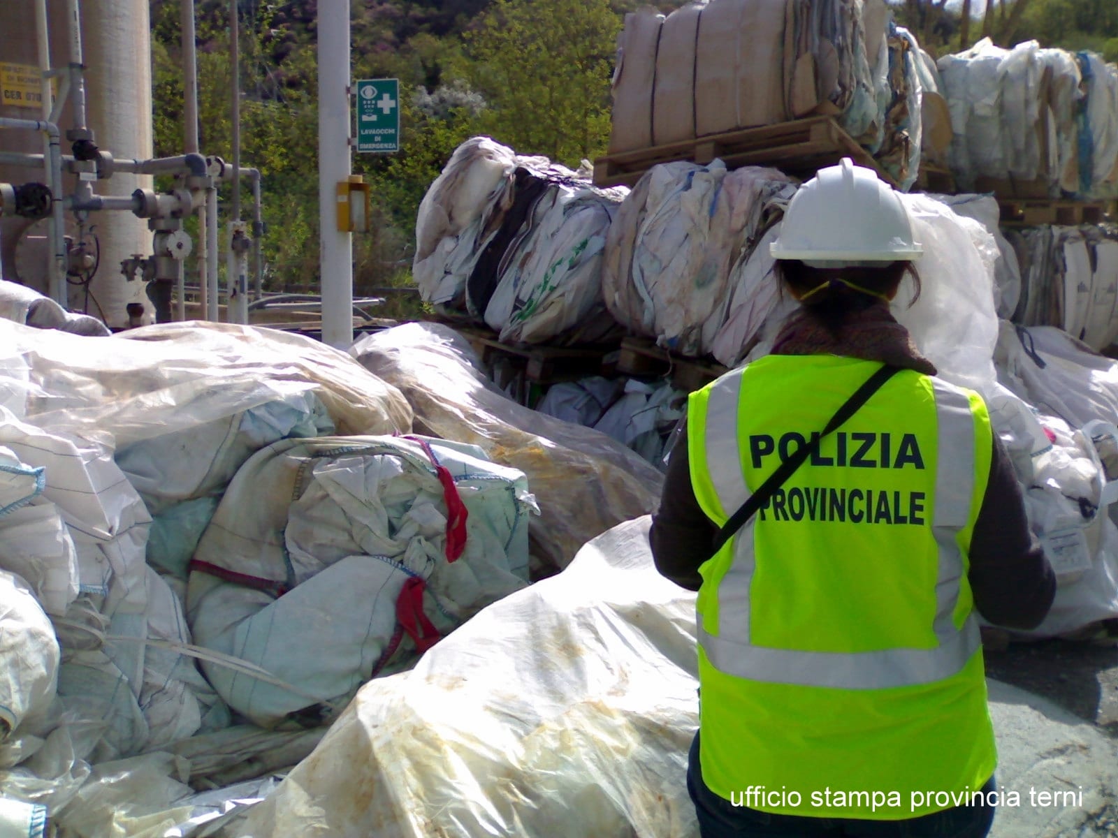 La polizia provinciale all'opera