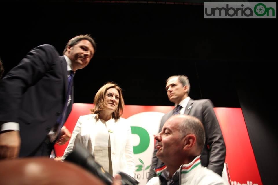 Matteo Renzi e Catiuscia Marini