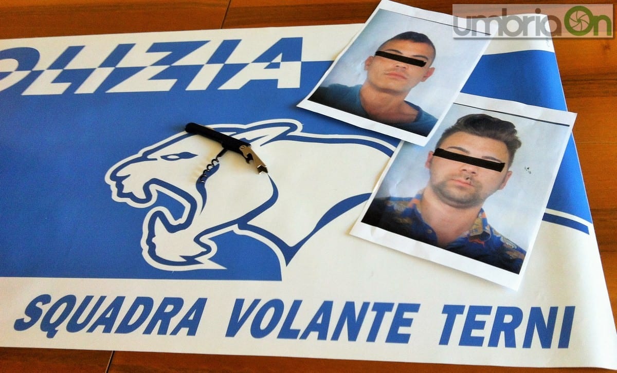 I due arrestati per la rapina al bazar