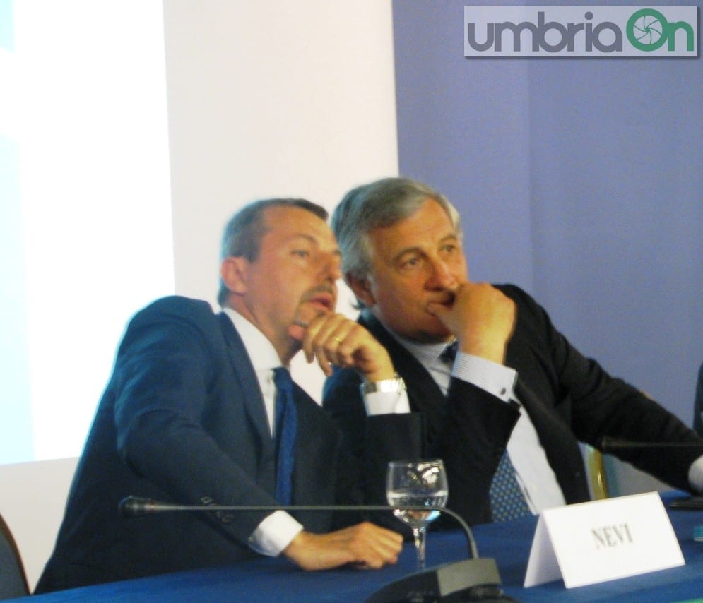 Raffaele Nevi con Antonio Tajani