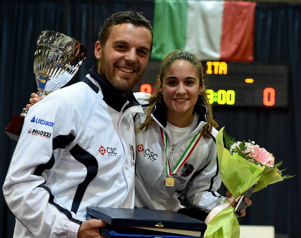 Lucia Lucarini è campionessa d'Italia (con Aquili, foto Bizzi)