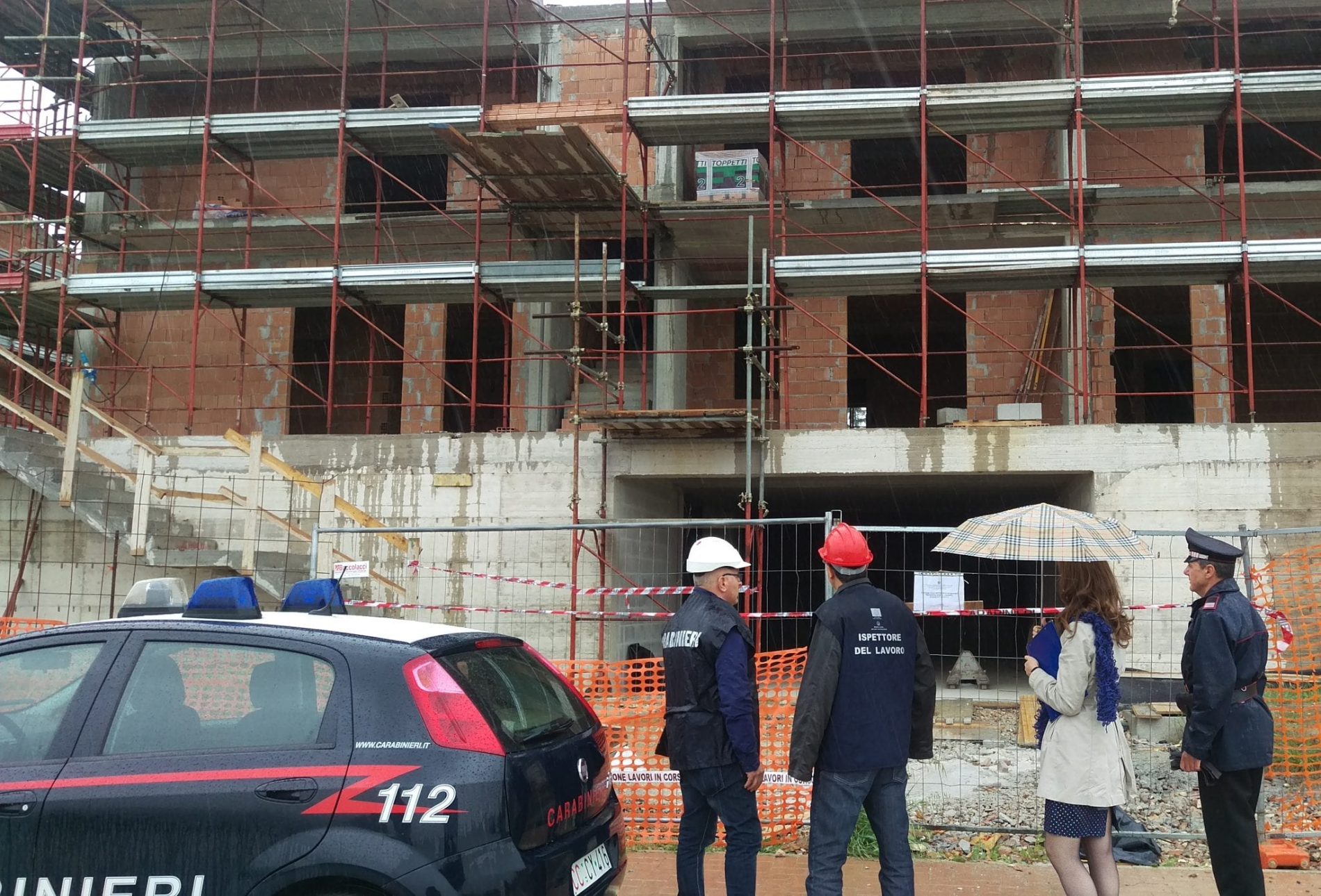 Marsciano, cantiere edile sequestrato