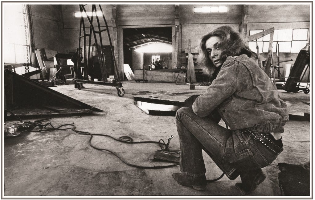 Beverly Pepper nel suo studio (1974, foto Sergio Coppi)